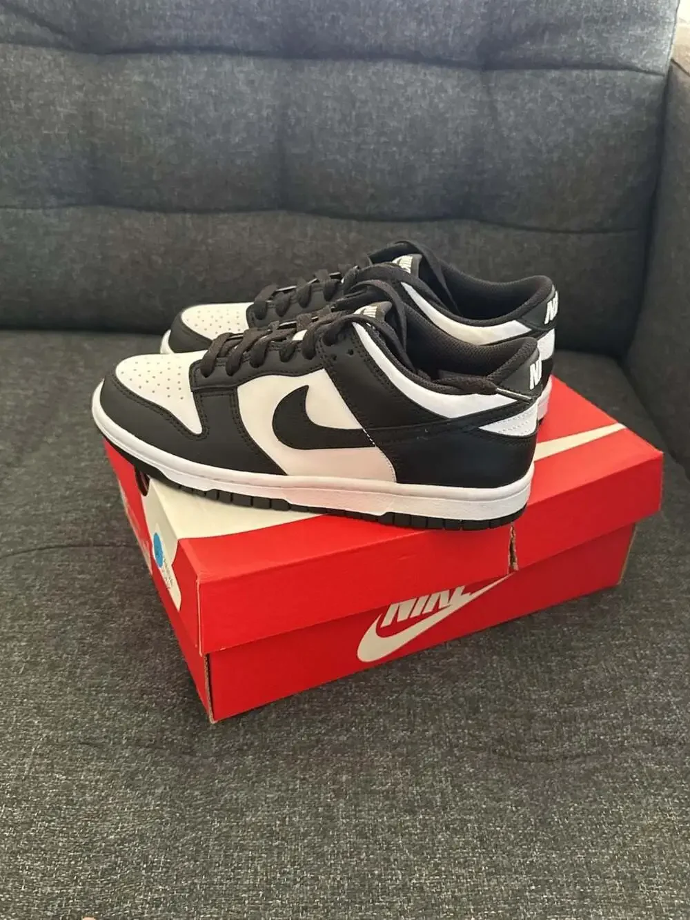 Nike Dunk Low Retro GS Panda Black White CW1590 100 Size 4Y